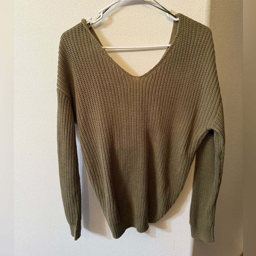 Love Tree Olive Knit Sweater